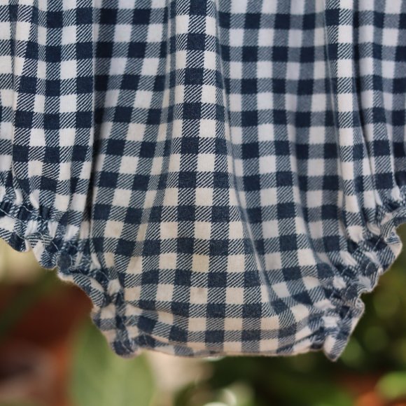 Blue Gingham Romper Playsuit - Picture 5 of 5